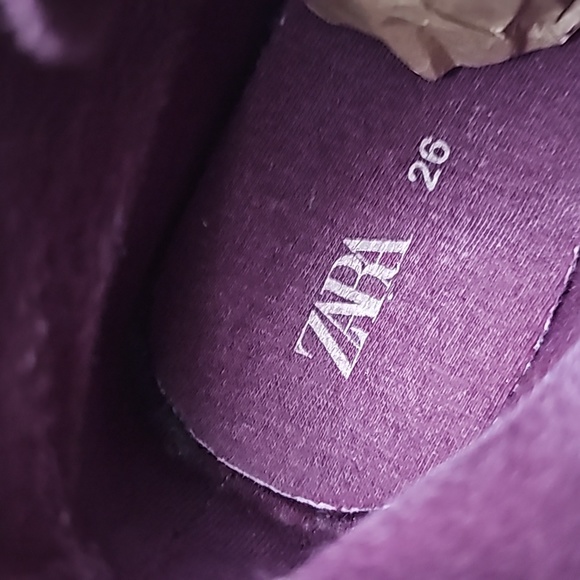 Zara Toddler Side Zip Boot - Purple | Size EU 26 / US 9.5 - Picture 6 of 8